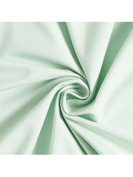 Jersey Coton Uni Vert Pâle